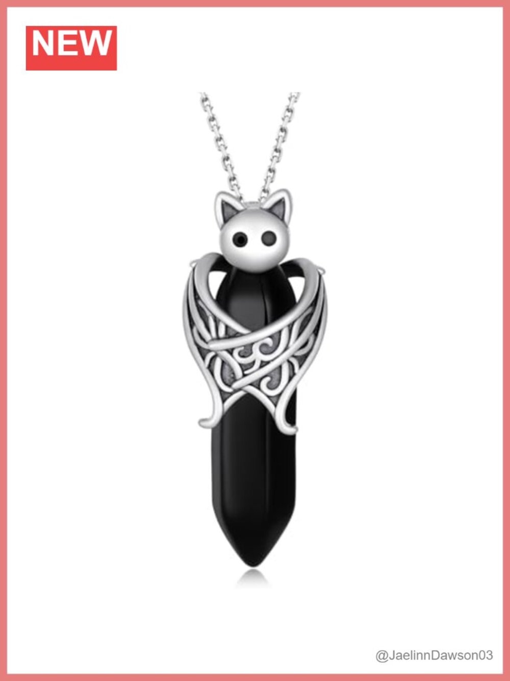 925 Sterling Silver Bat Pendant Necklace 18in Women's Halloween Jewelry